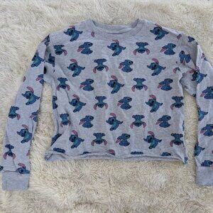 Disney Stitch long sleeve crop top